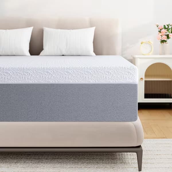 Elevated Comfort mattress with pocket coil support and gel-infused memory foam